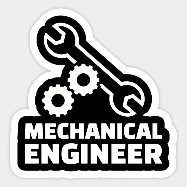 Mechanical engineer Sticker by Designzz